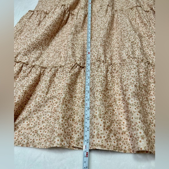 SHOW ME YOUR MUMU Miley Midi Skirt Cream Size Floral XXL - Picture 6 of 9